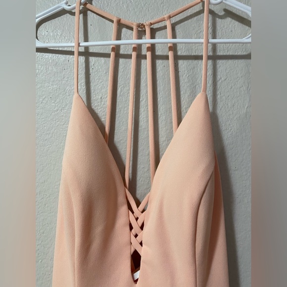 NEW BETSY & ADAM FORMAL DRESS COLOR MELON PINK  SIZE 6 - Picture 4 of 7